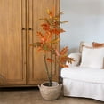 thumbnail image 3 of Nearly Natural Sumac Artificial Potted Tree - 4' - Orange and Green, 3 of 7