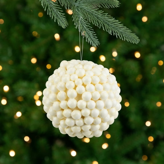 Northlight Berries Christmas Ball Ornament - 4.75" - White
