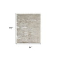 thumbnail image 3 of 8' X 10' Tan And Ivory Abstract Power Loom Distressed Area Rug, 3 of 10