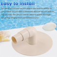 thumbnail image 4 of Pool Skimmer Vacuum Plate and 90 Degree Elbow Replace Above Ground Pool Vacuum Plate Adapter Compatible with Elbow 8929, 4 of 5