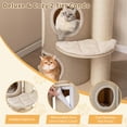 thumbnail image 5 of Gymax 61'' Cat Tree for Indoor Cats w/ 2-stoery Condo Top Perch Sisal Scratching Posts, 5 of 10