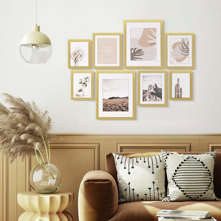 Gallery Wall Gold 8x8 Picture Frame Wood 8x8 Frame 8x8 Photo Frame –  HomedecorMMD
