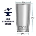 thumbnail image 2 of Vaso YETI Rambler de acero inoxidable aislante con tapa MagSlider 600 ml, 2 of 6