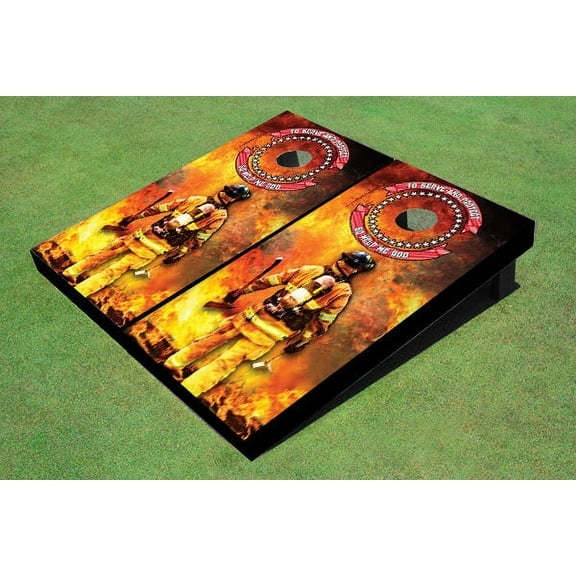 Fire Fighter Themed Cornhole Boards