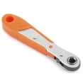 thumbnail image 3 of Mini taladro de 36 dientes de 1/4 pulg., llave de trinquete, destornillador, llave inglesa, herramientas manuales para coche, color naranja, 3 of 13