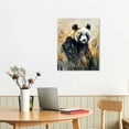 thumbnail image 3 of Nawypu  Very Good Cute Panda Canvas Wall Art Cute Animals Wall Decor Canvas Picture Floral Artwork Painting for Living Room Bedroom Kitchen Home Office Wall, 3 of 5