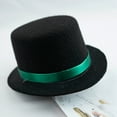 thumbnail image 2 of Dog Costume Top Hat Black Fabrics Funny Hat Pet Formal Accessories for Cat Kitten Dog St. Patricks Party Supplies, 2 of 6