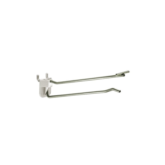 6" Metal Wire Flip Scan Plastic Quick Back Hook: 0.187" Diameter, 50-Pack
