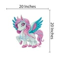 thumbnail image 3 of LEGENDARY - Easy To Apply Home Art Mythical Creature Decoration Winged Unicorn Design Removable Living Room Wall Decal - Kids Nursery Bedroom Multicolored Mural Art Wall Décor Sticker 20" x 20", 3 of 3