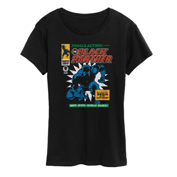 Marvel Black Panther - Comic Cover - Women's Short Sleeve Graphic T-Shirt
