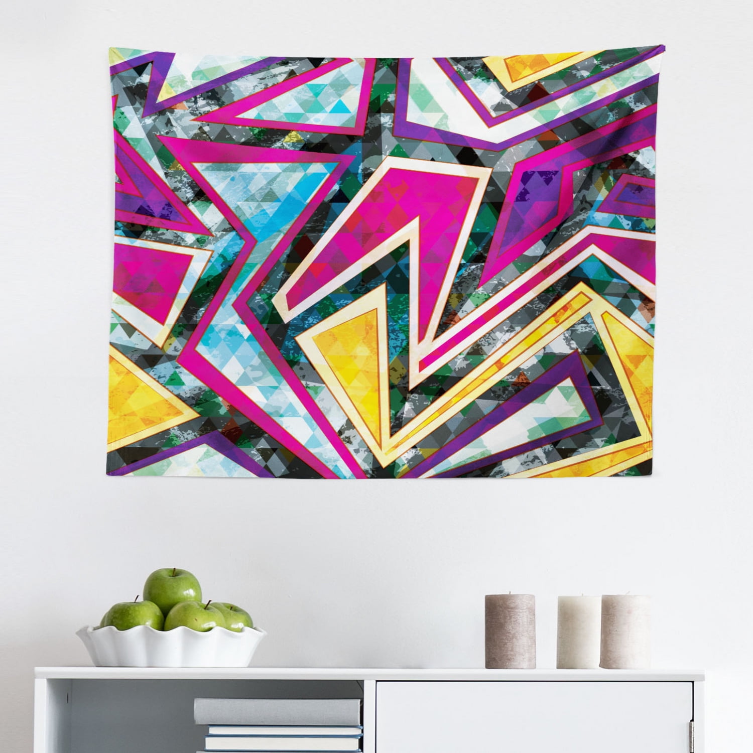 Diamond Tapestry, Small Larges Watercolor Style Shaded Diamond Crystal