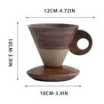 thumbnail image 3 of Rirozkan Coffee Cup, Elegant Conical Mug, Vintage Drinking Cup with Round Handle, for Home, Office, Cafe, C, 3 of 7