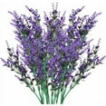 thumbnail image 1 of Ramo de novia romántico de lavanda artificial ecológico, diseño desmontable con ramos realistas para decoración del hogar y la oficina, 1 of 5