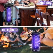 Electric Fly Bug Zapper Mosquito Insect Killer LED Light Trap Pest Control Lamp Black