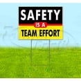thumbnail image 1 of Safely Is A Team Effort (18" x 24") Yard Sign, Includes Metal Step Stake, 1 of 6