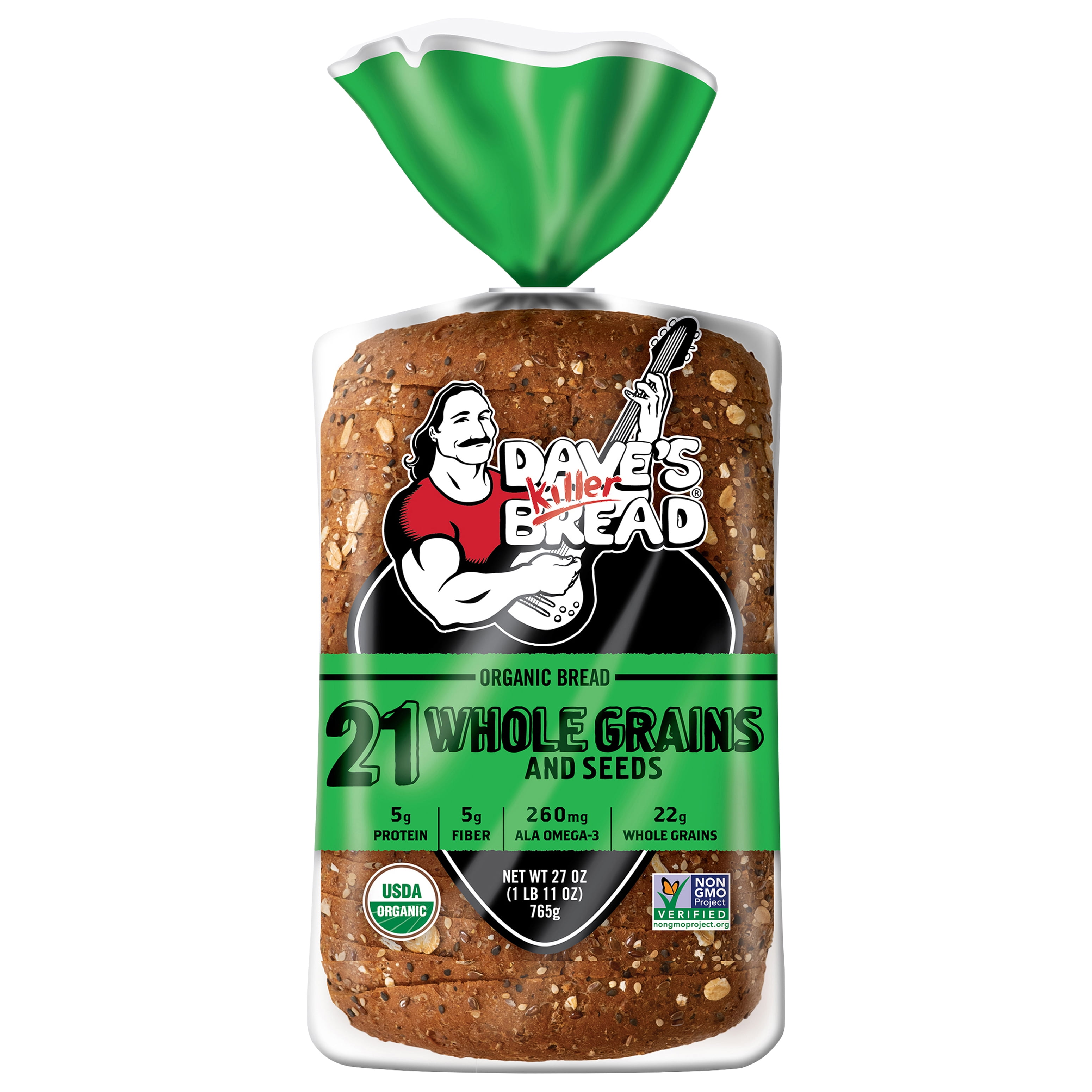 Dave S Killer Bread Daves Killer Bread Organic 21 Whole Grain & Seeds Bread, 27 Ounces, 8 Per Case