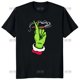 thumbnail image 1 of Feliz Navidad beber dibujos animados Grinches camiseta mujer Palma impresa camiseta hombres clásico cuello redondo patrón suelto camisa regalo Tops, 1 of 4