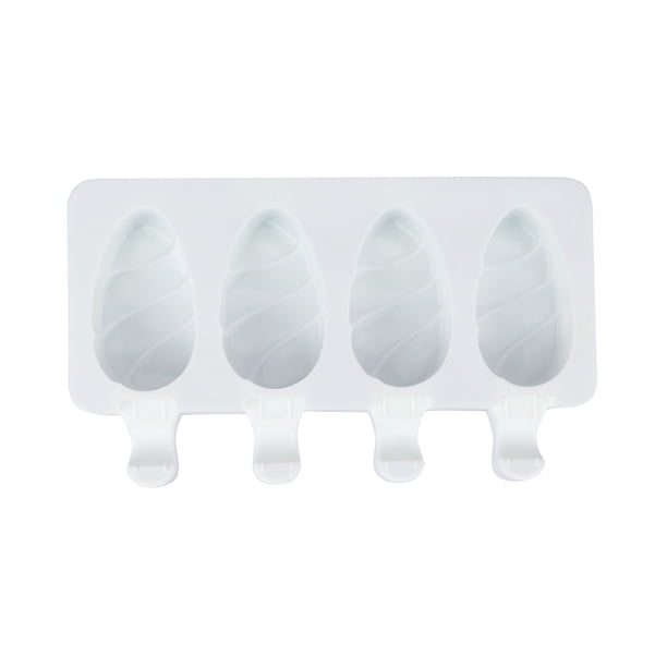 Molde de silicona para caramelos de chocolate y helado casero DIY 4 con 20 palitos de madera Wmkox8yii FHAKJF2887