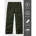 thumbnail image 7 of FEN AI Boys Pants Convertible Hiking Quick Dry Zip Off Pants Outdoor Climbing Casual Trouser Kids Youth Cargo Scout Pants 14-16 Years, 7 of 7