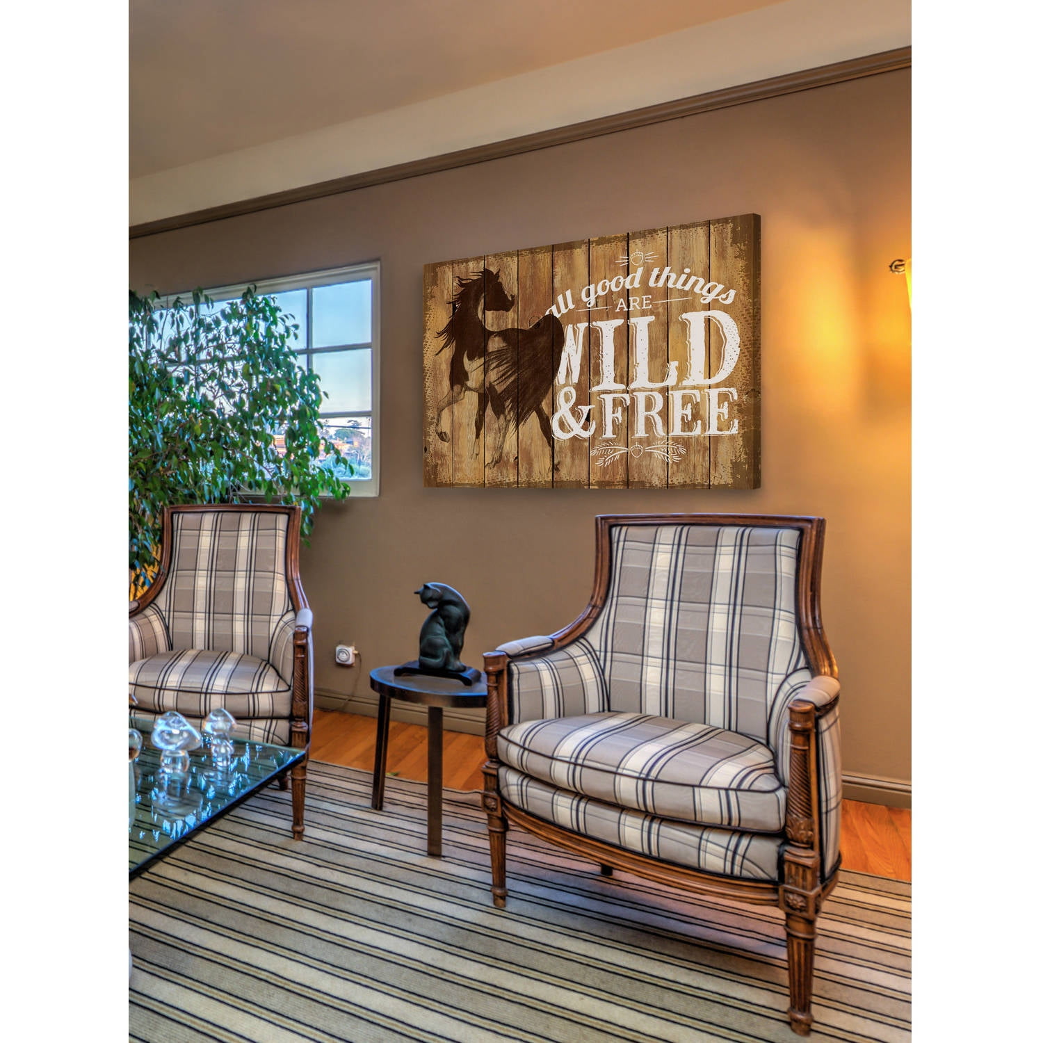 "Wild and Free 2" Painting Print on Wrapped Canvas