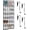 35-White, variant on 35 Compartment Over The Door Storage - Breathable Mesh Hanging Organizer with Large Pockets, Space Saving Design for Men & Women's Footwear, Closet, Bedroom- Black (Black, 35-Pocket)