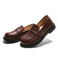 thumbnail image 5 of kkdom Girls Loafers Shoes Fashion Slip-on Dress Shoes Wedding Brown Toddler, 5 of 5