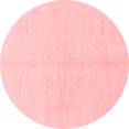 thumbnail image 1 of Ahgly Company Indoor Round Solid Red Modern Area Rugs, 5' Round, 1 of 4