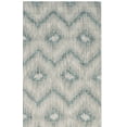 thumbnail image 5 of SAFAVIEH Courtyard Clark Chevron Indoor/Outdoor Area Rug, Grey/Blue, 5'3" x 7'7", 5 of 9