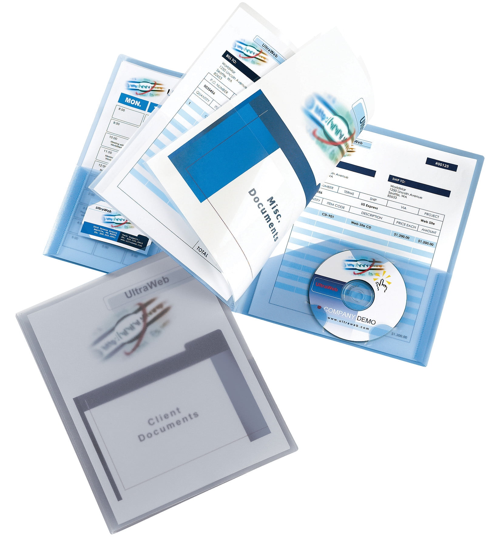 Avery Title Pocket SixPocket Organizer, Color Will Vary, 1 Organizer