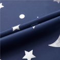 thumbnail image 1 of pitrice Chaud Argent Grande Étoile Lune Ombrage Rideaux Bleu Marine, 1 of 9