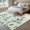 Beige Green, variant on Round Area Rug 3.3 Ft, Green Eucalyptus Leaves Washable Non-Slip Circle Carpet for Living Room/Bedroom, Daisy Summer Botanical Farmhouse Low-Profile Small Kitchen Mats Collection Rugs for Indoor