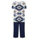 thumbnail image 5 of Sexy Pijama Conjunto para las Mujeres, Cuello Redondo Blusa de Manga Corta Y Pantalones, Traje de Moda Casual, 5 of 9