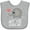 AC-Heather Grey, variant on Inktastic My Tia Loves Me Grandchild Boys or Girls Baby Bib