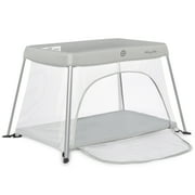 Dream On Me Travel Light Playard with Mesh Zipper Door, Easy Access, Portable, Gray
