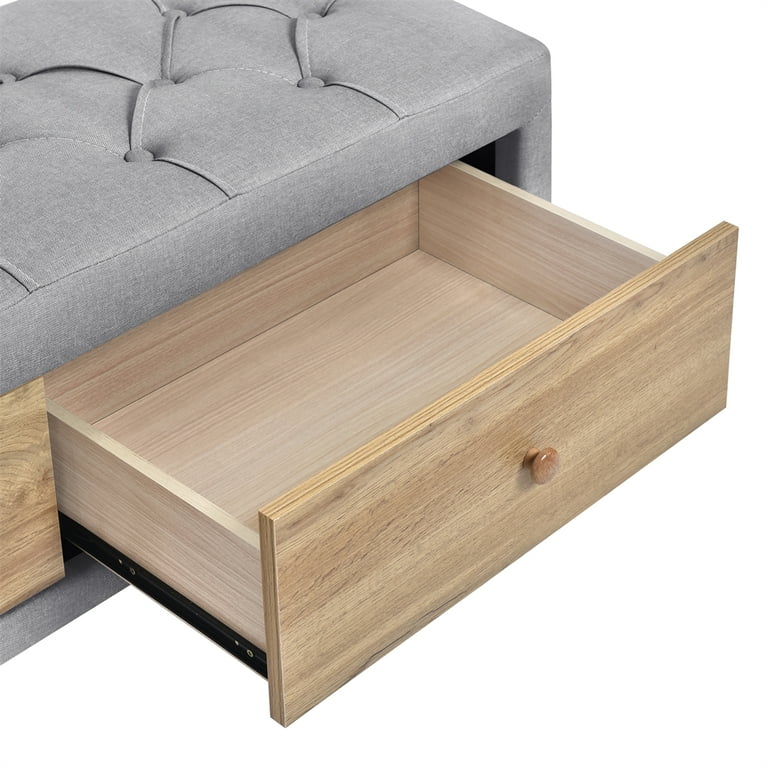 Oak ottoman 2024 storage bench