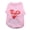 Pink, variant on Walbest Pet T-shirt Round Neck Cotton Love Mom Dad Print Dog Puppy Sweatshirt for XS-L Dog