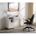thumbnail image 3 of Mainstays Wood & Metal Writing Desk with 1 Drawer and 1 Door for Teen Adult,29.92 in, 3 of 16