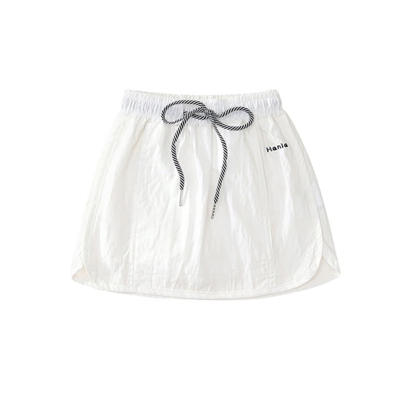 TAIAOJING Girls Cargo Skirts For Toddlers Kids High Waist Elastic Waistband Split Hem Casual Summer Skirts For Daily Wear Outdoor Play And Party Boho 2-3Y