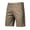 Brown, variant on Men's Stretch Chino Short Slim Fit Flat Front Shorts Summer Cotton Casual Shorts with Pocket