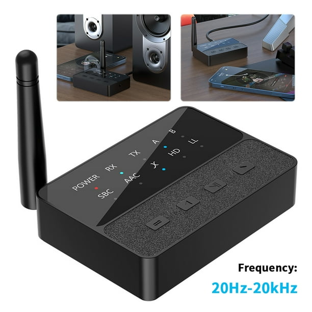 Dongle Audio Inalámbrico Cgtredaw 5.3 2 en 1 para Altavoz TV PC azul