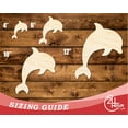 thumbnail image 3 of Unfinished Wood Dolphin Shape | JGrondz | DIY Craft Cutout 12" / 1/4", 3 of 3