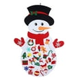 thumbnail image 1 of Conjunto de DIY Adornos Desmontables Macarena Muñeco de Nieve de Fieltro, 1 of 3