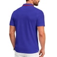 thumbnail image 5 of Men Short Sleeve Polo Shirt Athletic Breathable Classic Fit Quick Dry Performance Collared Top for Summer Sports Casual Wear, 5 of 7