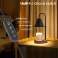 thumbnail image 4 of Candle Warmer Lamp,Black Horn Lampshade Dimmble Fragrance Electric Melter House Warming Decor with 2 Bulbs for Gifts Bedroom Jar Candles, 4 of 9