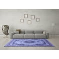 thumbnail image 3 of Ahgly Company Indoor Rectangle Medallion Blue Traditional Area Rugs, 7' x 10', 3 of 4