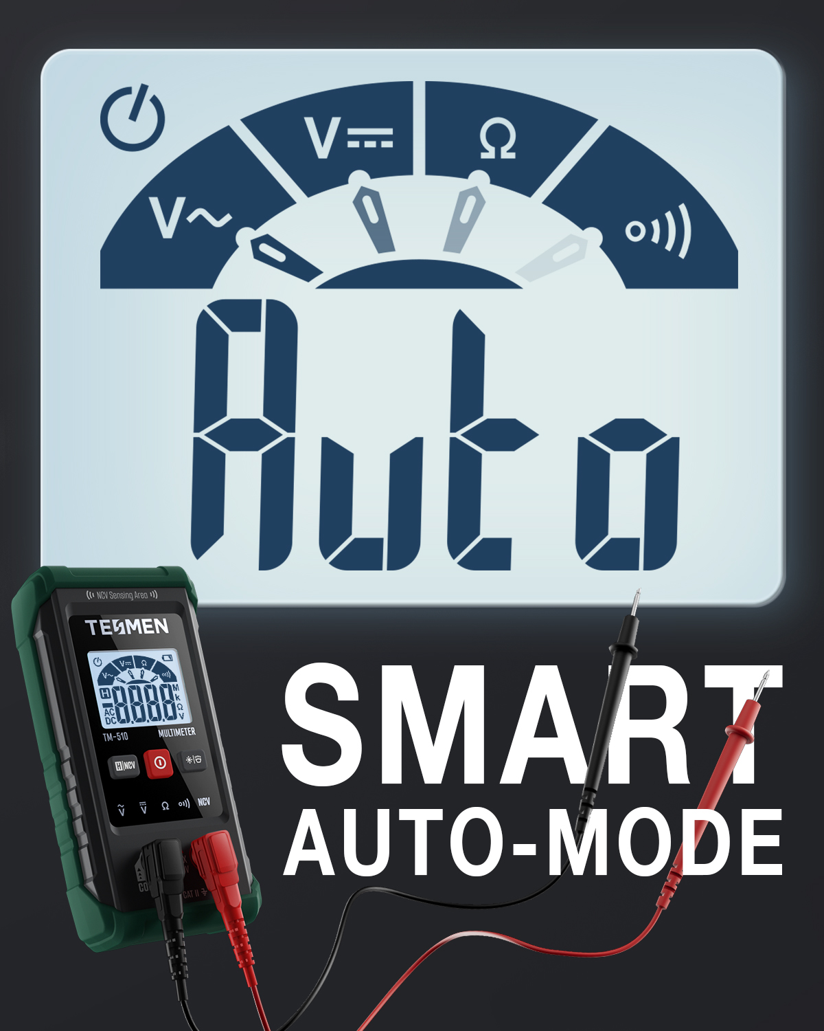 TESMEN TM-510 Digital Multimeter Auto-Ranging photo 2