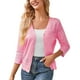 thumbnail image 1 of Suéter de mujer, abrigo, manga larga, cuello, color sólido, punto, cárdigan, chaqueta, blusa para mujer, 1 of 4