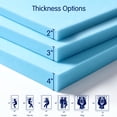 thumbnail image 4 of Mattress Topper Queen, 2 Inch Gel Infused Memory Foam Bed Topper for Queen Size, CertiPUR-US Certified, 4 of 10
