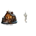 thumbnail image 1 of Escultura de la Natividad,Adorno acrílico 2D Adorno de pie,Figura decorativa,Escultura de plumas para escritorio,oficina,decoración del hogar,Figura decorativa de escritorio para decoración, 1 of 8