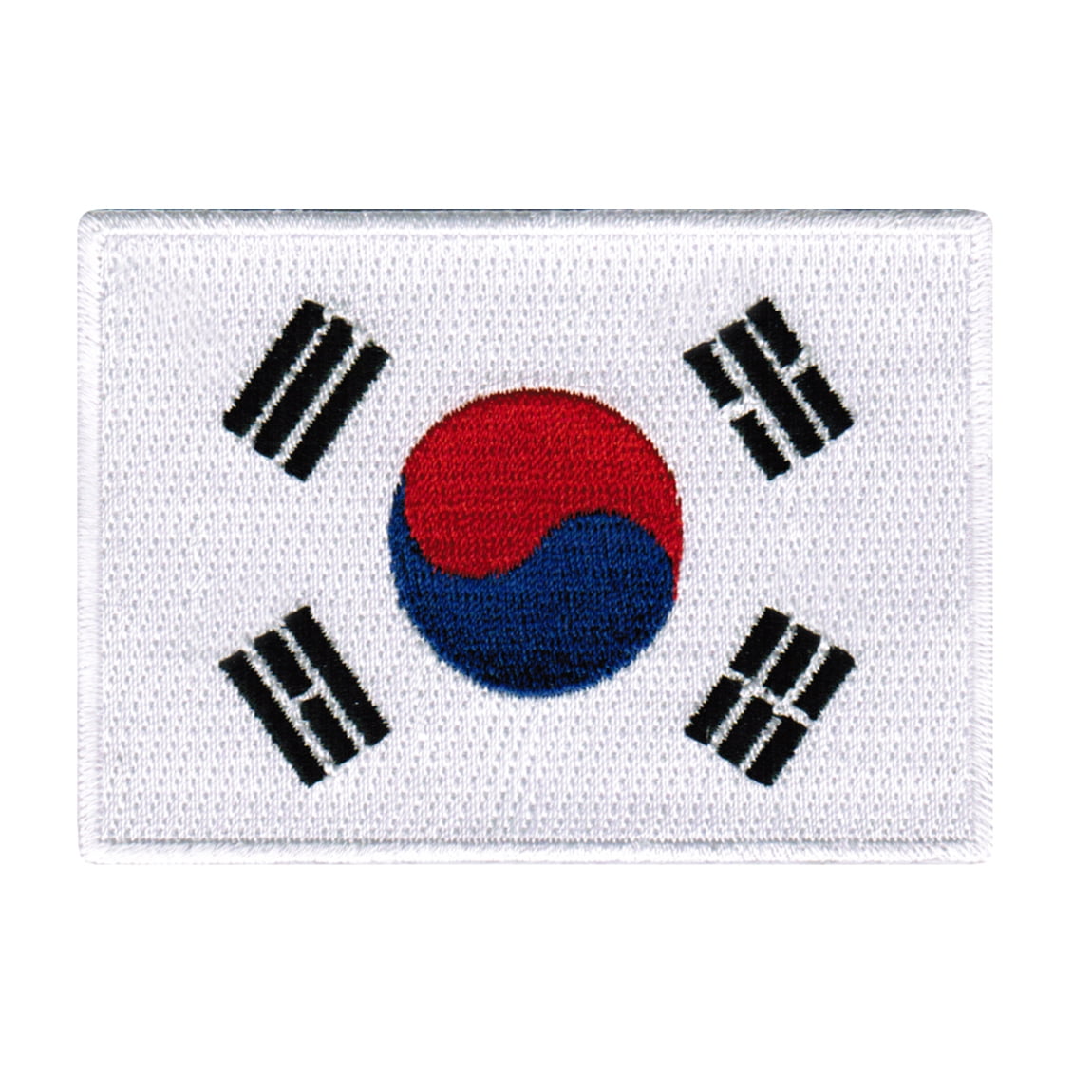 South Korea Flag Embroidered Patch - Iron On Or Sew On, 3x2 Inches, Korean National Emblem - View #4